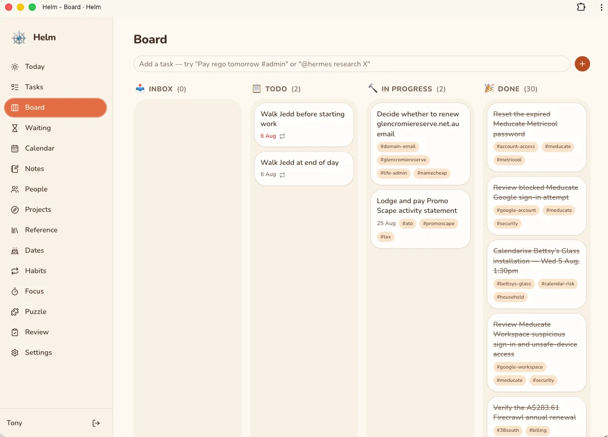 Helm Board
