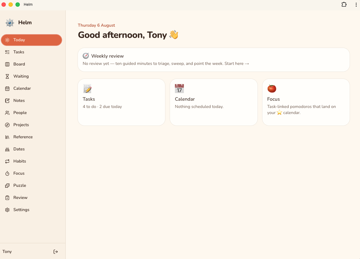 Helm Dashboard